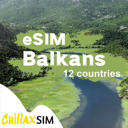 البلقان ESIM 12 دولة