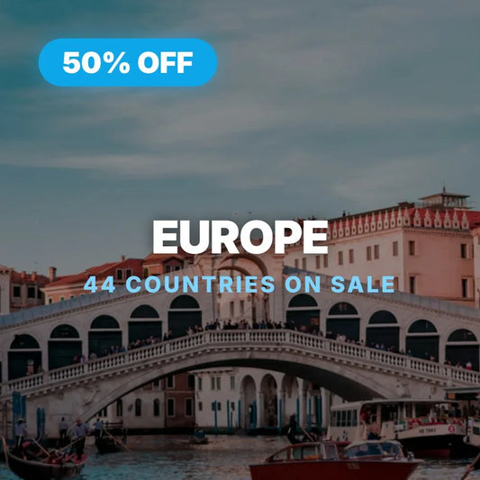 50% OFF eSIM European Countries- Choose Your Destination - chillaxsim